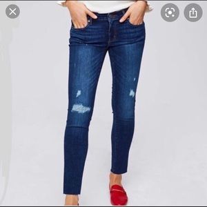 Loft distressed skinny jeans